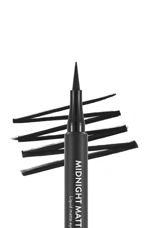 Mat Likit Kalem Eyeliner (SİYAH) - 3