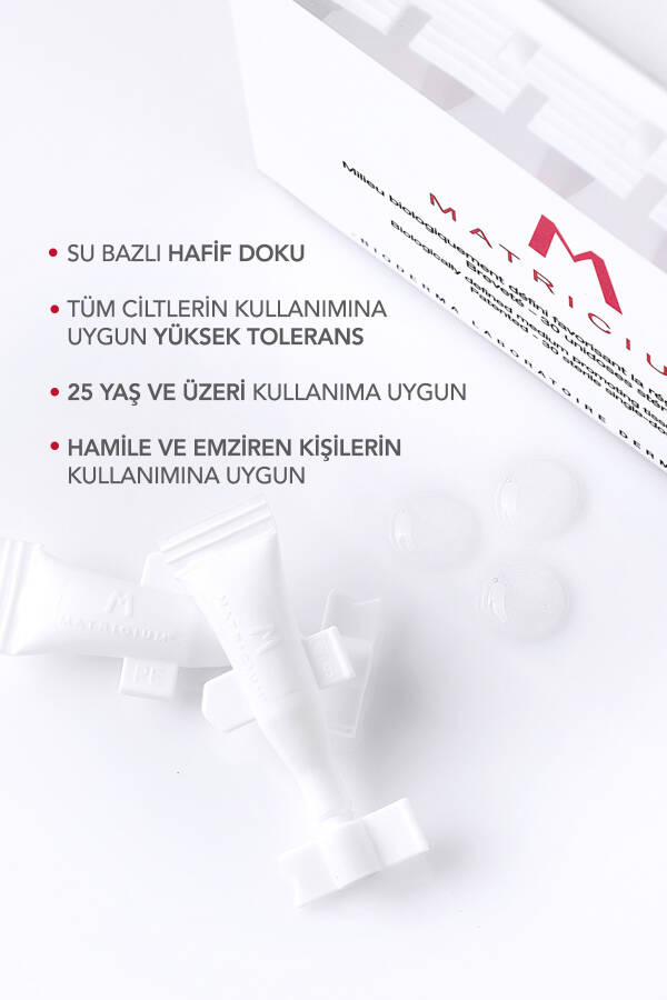 Matrıcıum Yangilanadigan Antioksidant Taʼsirli Niatsinamid, Peptid, Giyaluron kislotali Parvarish Kapsulası 30x1ml - 24