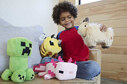 Mattel Minecraft Asos 8 dyuymli Plush Ari To'ldirilgan Hayvon Figurasi, Video O'yin Qahramoni Ilhomlangan Yumshoq Kukla - 2