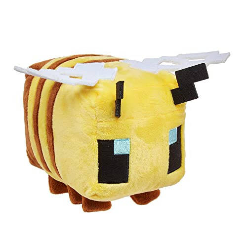 Mattel Minecraft Basic 8-inch Plush Bee Stuffed Animal Figure, Soft Doll Inspired by Video Game Character - 31