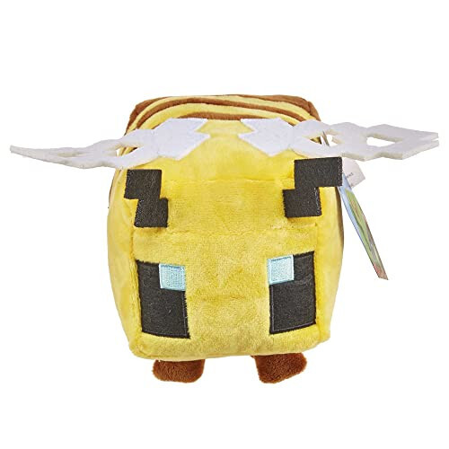 Mattel Minecraft Basic 8-inch Plush Bee Stuffed Animal Figure, Soft Doll Inspired by Video Game Character - 35