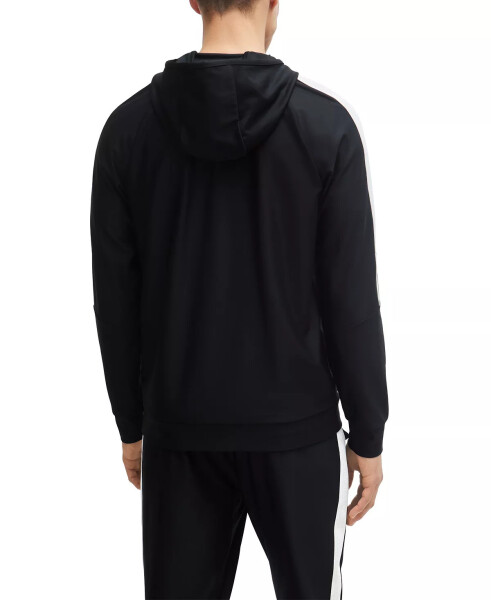 Matteo Berrettini Signature-Stripe Regular-Fit Zip-Up Hoodie Black - 2