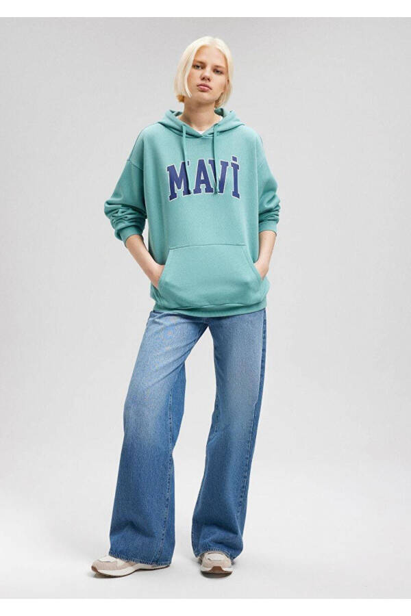 MAVİ AYOLLAR MAVİ LOGO KAPUTLI SWEATSHIRT Bristol B 1600361-71823 - 3