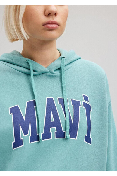 MAVİ AYOLLAR MAVİ LOGO KAPUTLI SWEATSHIRT Bristol B 1600361-71823 - 6