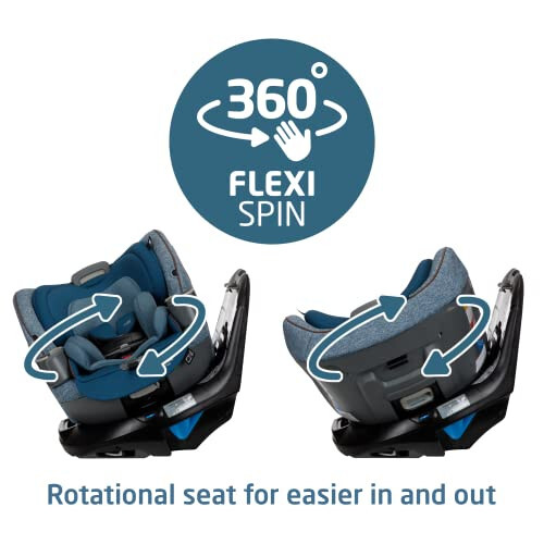 Maxi-Cosi Emme 360 Car Seat: Rotating Car Seat 360, All-in-One Convertible, Car Seat 360 Rotation, Swivel Car Seat in Pacific Wonder - 2