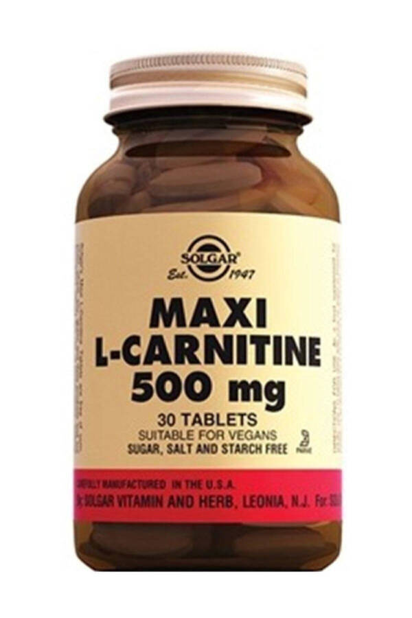 Maxi L-carnitine 500 mg 30 Tablets - 1