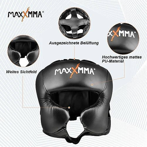 MaxxMMA Headgear L/XL Boxing MMA Training Kickboxing Sparring Karate Taekwondo - 2