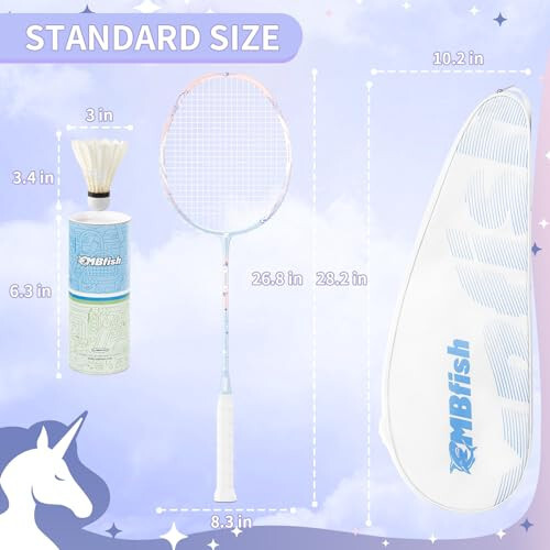 MBFISH Badminton Raketi Seti, 2 Karbon Fiber Rakete, 3 Voleybolu, 2 Değiştirilebilir Raketi Sapı Bandı ve 1 Badminton Çantası - Yeni Başlayanlar ve Açık Hava Oyunları İçin Mükemmel - 4