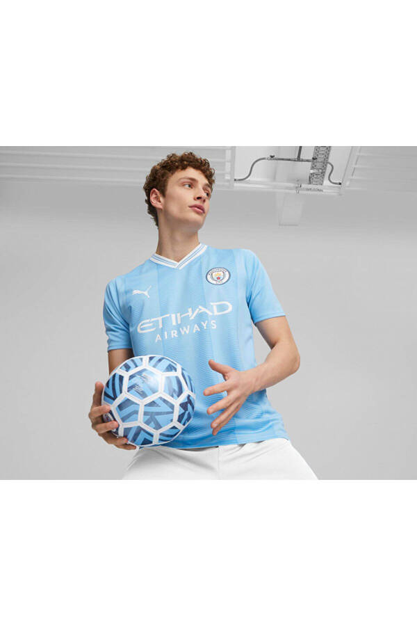 Mcfc Home Jersey Men's Football Manchester City Kit 77043801 Blue - 3