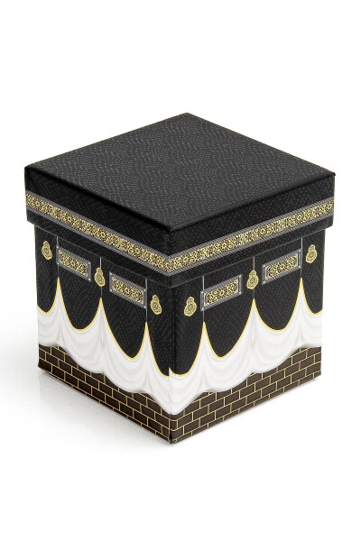 Mecca Patterned Special Box - Prayer Rug - Holy Quran Mawlid Set Black - 5