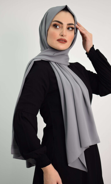 Medina Silk Shawl MC1115 Gray - 3