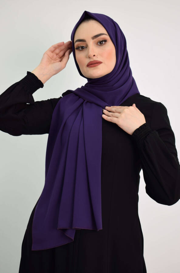 Medina Silk Shawl MC1115 Purple - 4