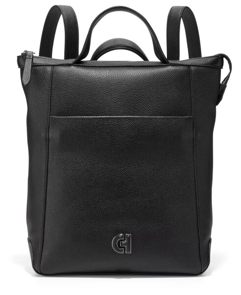 Medium Grand Ambition Convertible Leather Backpack Black - 1