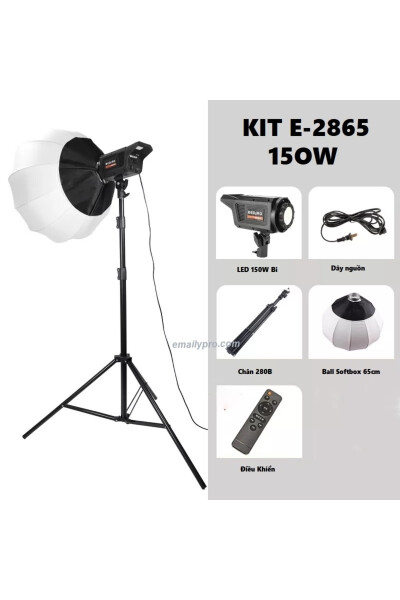 Mega Lux Fotoğraf Stüdyosu Led Sürekli Video Işığı 65cm Bowens Fener Tarzı Softbox + 2.1 Mt Tripod - 8