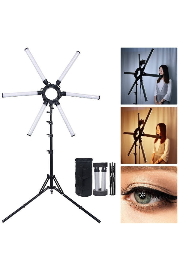 Mega Max Photography LED Ring Light 120W Multimedia Video Lamp Tripod Phone Camera Youtube - 2