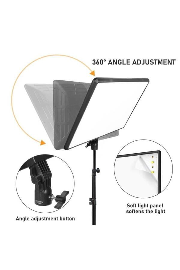 Megalux Professional Photography And Video Shooting Light Ring Light Studio 18 Inch +2.1 Meter Tripod - 8