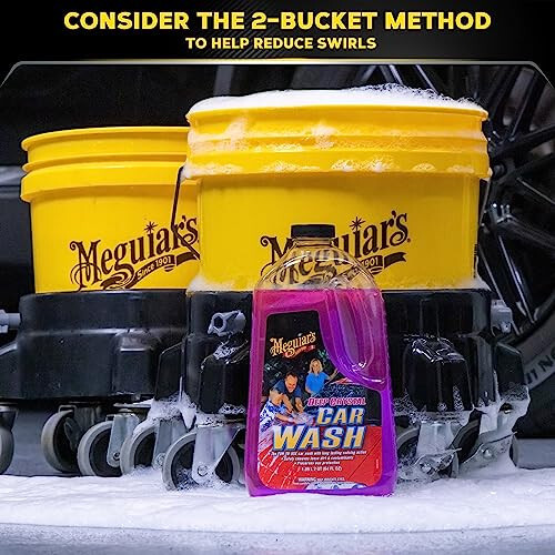 Meguiar's Deep Crystal Car Wash - Car Wash Shampoo that Cleans Paint, Enhances Gloss, and Preserves Wax Protection, pH Balanced Car Wash Soap with Excellent Foaming Action, 64 Oz - 3