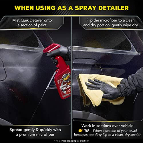 Meguiar's Quik Detailer Mist and Wipe - The Perfect Car Detailing Spray to Lightly Clean With a Quick and Easy Gloss Enhancement - 32 Oz - 5