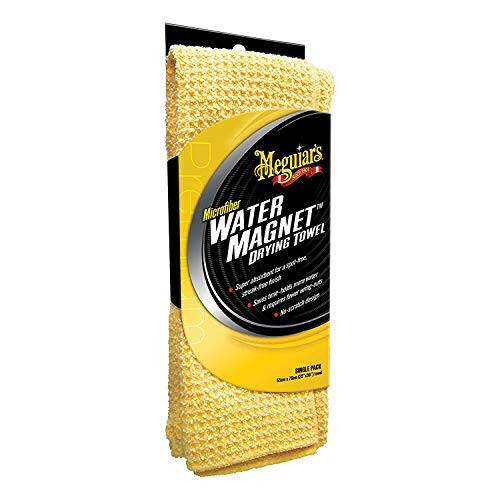 Meguiar's Su Mıknatısı Mikrofiber Kurulama Havlusu - Süper Pelüş, Su Emici ve Çiziksiz Premium Araba Kurulama Havlusu - 1 Paket, Sarı - 2