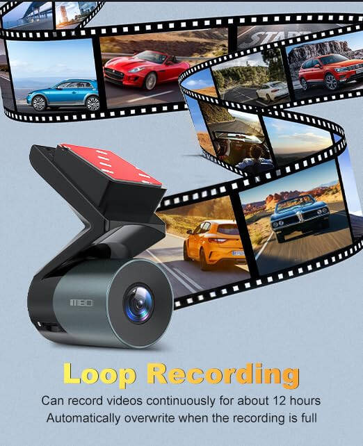 MEIDI Dash Cam 1080P Araba Kamerası, Arabalar İçin Dash Kamera, Ücretsiz 32GB SD Kart, Gece Görüşlü Ön Dash Kamera, Uygulama ile WiFi Araba Kamerası, 24 Saat Park Modu, Hareket Algılama, Döngü Kaydı, G-Sensör - 5