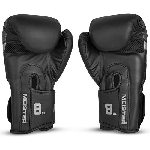 Meister [Critical] Boxing Gloves - Ergonomic High-Density Training Gloves - 8/12/16 Ounce - 3