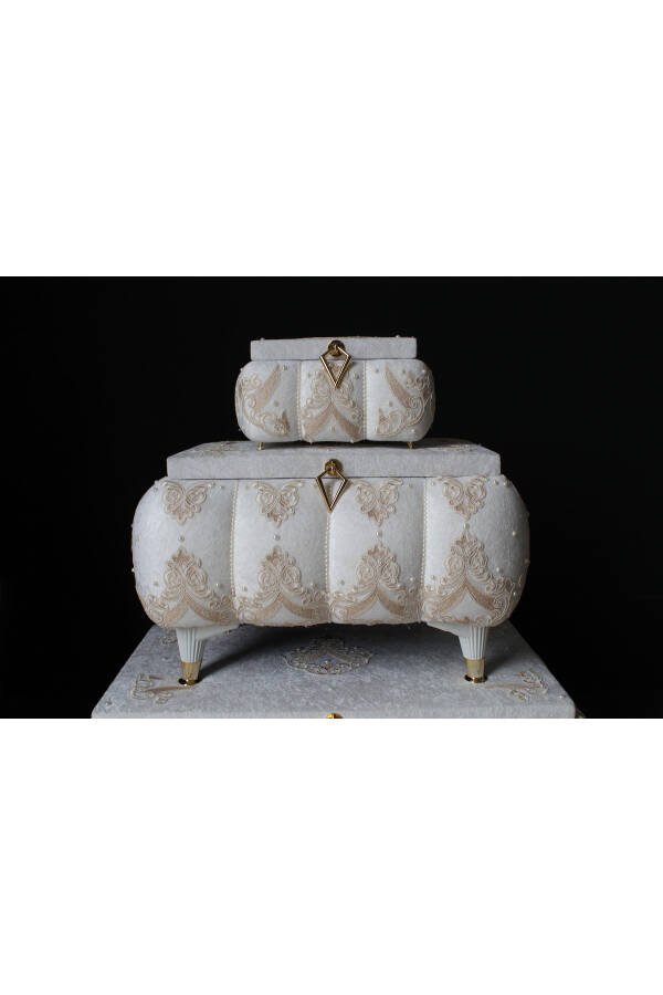 Melike Model Bridal Chest Set of 3 - 10