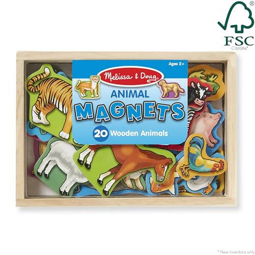 Melissa & Doug 20 Adet Ahşap Hayvan Mıknatısı Kutuda - FSC Sertifikalı - 23