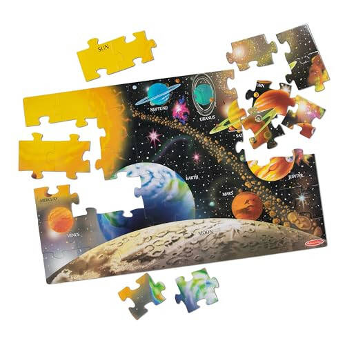 Melissa & Doug Quyosh Sistemasi Pol Zaminli Puzzle (48 dona, 2 x 3 fut) - FSC Sertifikatlangan - 4