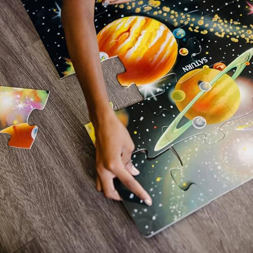 Melissa & Doug Solar System Floor Puzzle (48 pcs, 2 x 3 Feet) - FSC Certified - 3