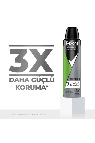 Men Clinical Protection Erkek Sprey Deodorant Confidence 96 Saat Koruma 150 ml - 10