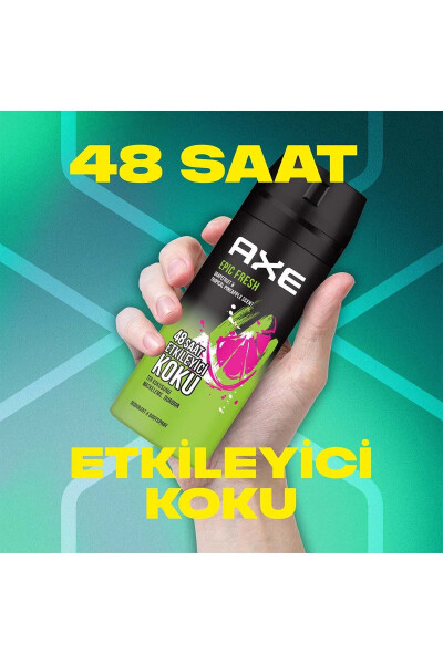 Men Deodorant & Bodyspray Epic Fresh 48 Hours Impressive Scent 150 ml X3 - 21