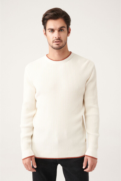 Men Ecru Knit - 7