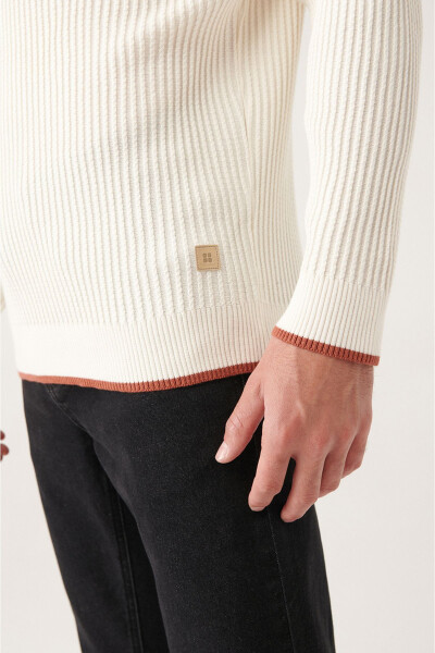 Men Ecru Knit - 8