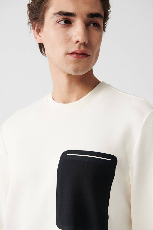 Men Ecru Soft Touch Sweatshirt - 8