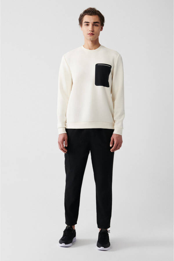 Men Ecru Soft Touch Sweatshirt - 6