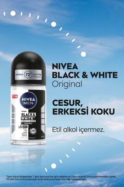 Men Erkaklar uchun roll-on dezodorant Deep Beat 50ml va Mini Roll-on Black&white Original 25ml - 3