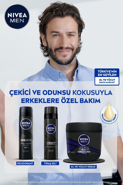 MEN Erkek Çeyiz Seti, Duş Jeli 500ml, Sprey Deodorant 150ml, Tıraş Köpüğü 200ml, Losyon 100ml, Roll-on - 11