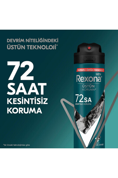 Men Erkek Sprey Deodorant Ko'mir Detox 72 soat uzluksiz ustun himoya 150 ml X3 - 3