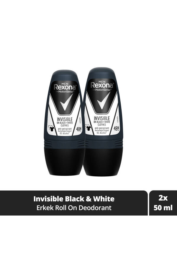 Men Motionsense Erkek Roll On Deodorant Görünmez Siyah Beyaz Giysilerde 50 ml X2 - 8