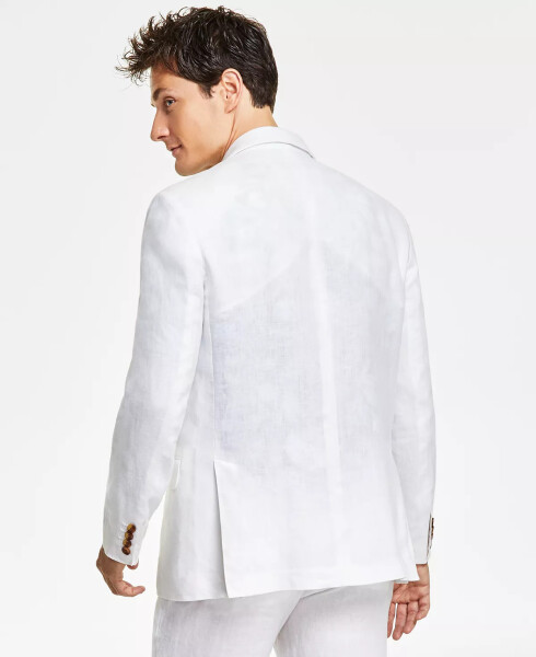 Men's 100% Linen Blazer, Created for Modazone White Pure - 2