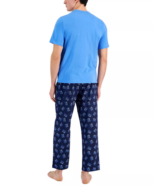 Men's 2-Pc. Solid T-Shirt & Best Dad Printed Pajama Pants Set, Created for Macy's Fday Set - 2