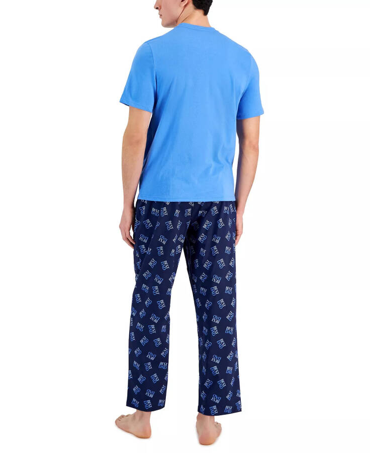 Men's 2-Pc. Solid T-Shirt & Best Dad Printed Pajama Pants Set, Created for Macy's Fday Set - 2