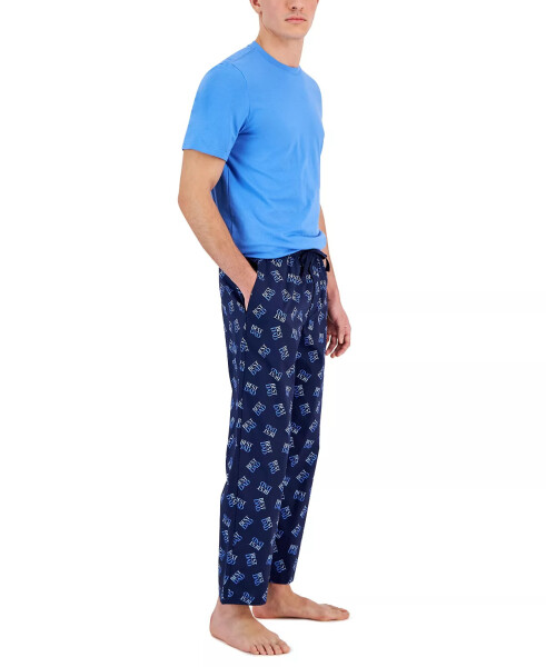 Men's 2-Pc. Solid T-Shirt & Best Dad Printed Pajama Pants Set, Created for Macy's Fday Set - 3