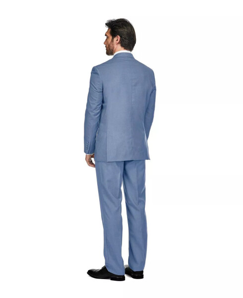 Men's 2-Piece Slim Fit Double Breasted Suit - Slate blue - 3