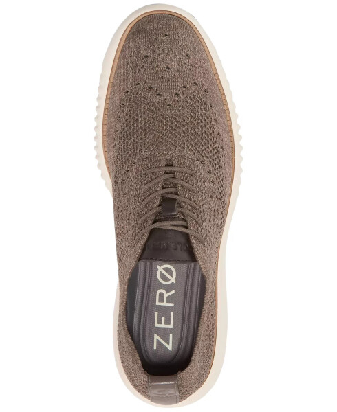 Men's 2.ZERØGRAND Stitchlite™ Knit Oxford Dress Shoe Ch Truffle/ivory - 5