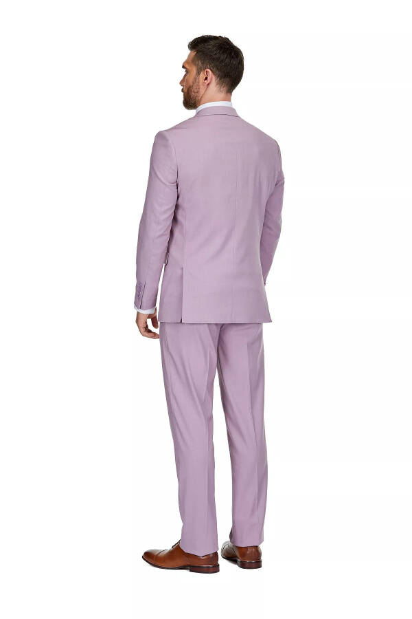 Men's 3-Piece Classic Fit Performance Stretch Suit - Lilac - 2