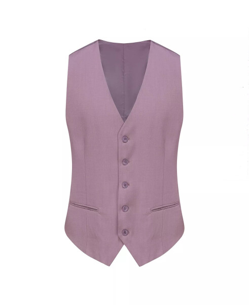 Men's 3-Piece Classic Fit Performance Stretch Suit - Lilac - 3