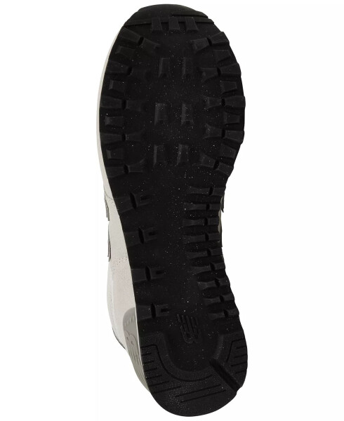 Men's 574 Casual Sneakers from Finish Line Black, White - 11