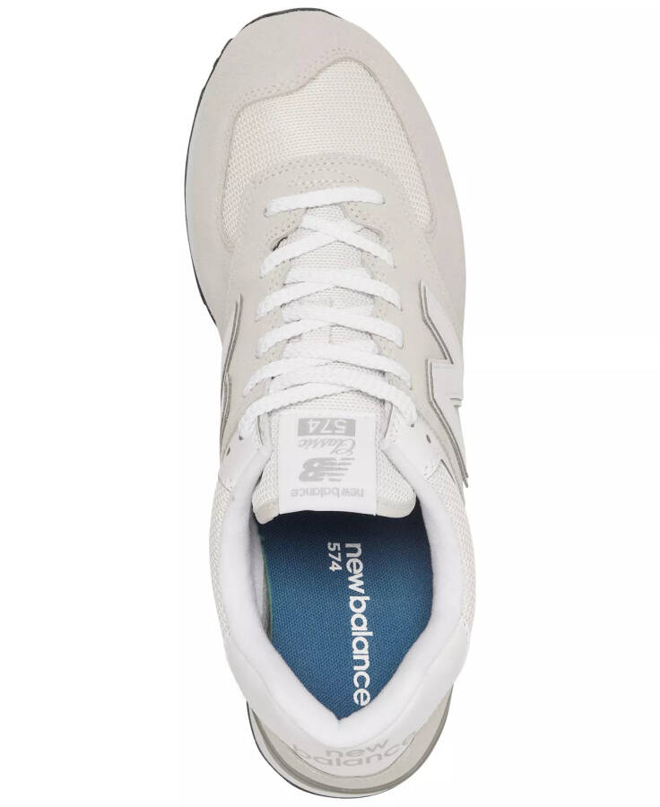 Men's 574 Casual Sneakers from Finish Line Blue, White - 9