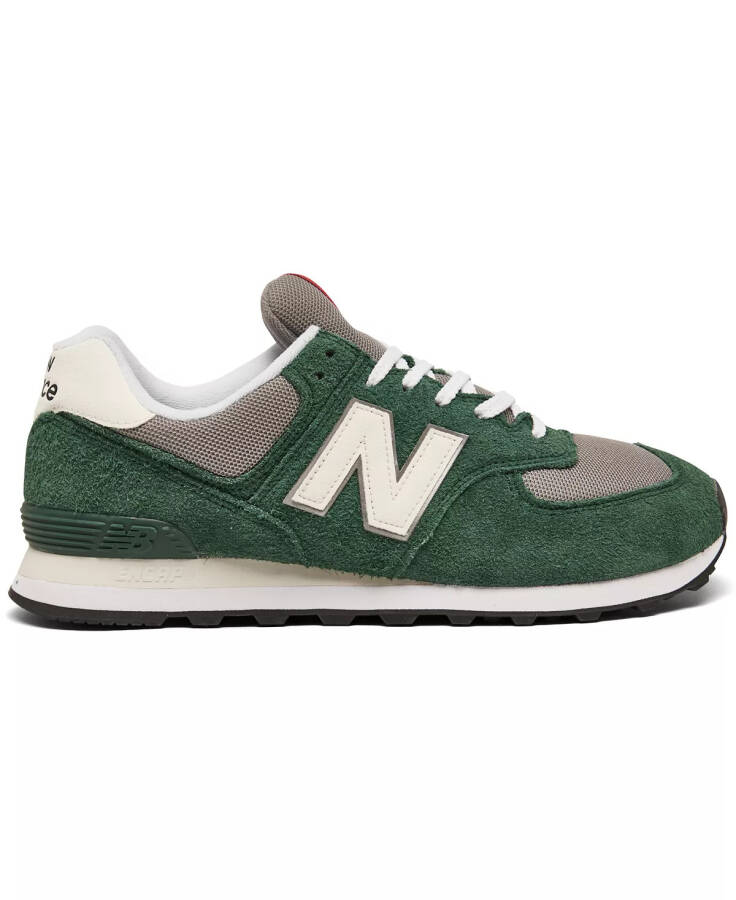 Men's 574 Casual Sneakers from Finish Line - Green, Cream - 2